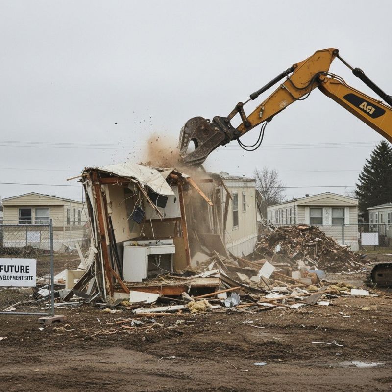 Local Mobile Home Demolition Service pros at work